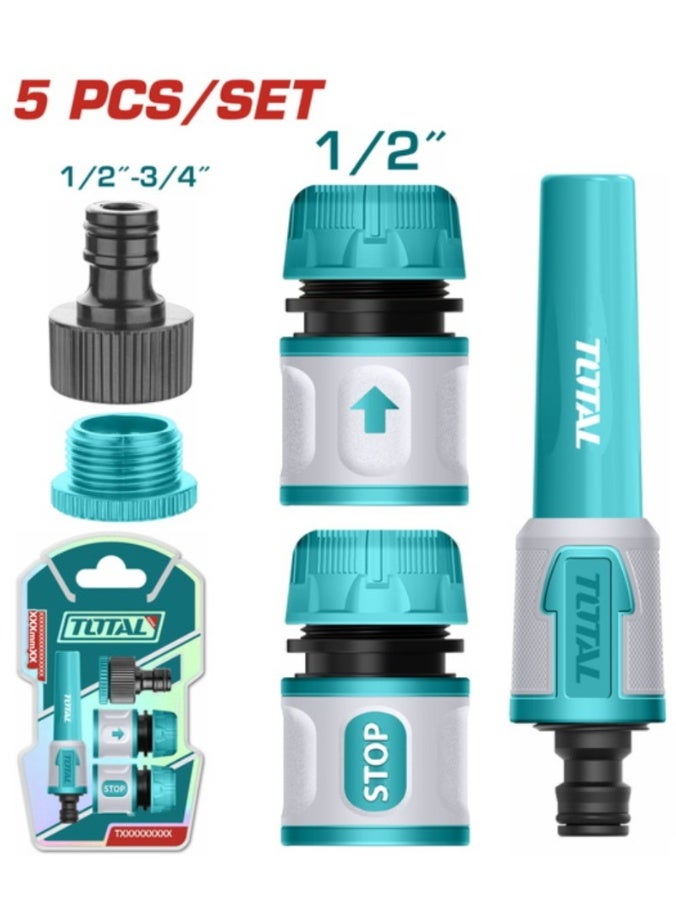 طقم وصلات بلاستيك 5 قطع